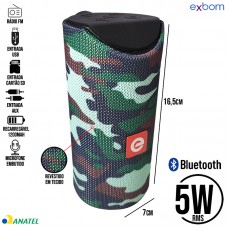 Caixa de Som Bluetooth CS-M31BT Exbom - Camuflada